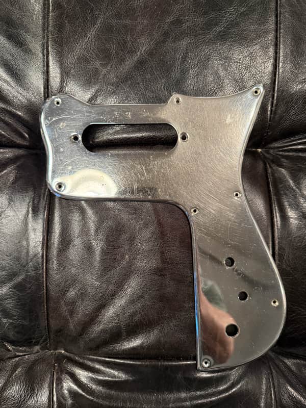 Vintage Single Coil Pickguard 1960-1970’s - Chrome / Polished Metal image 1