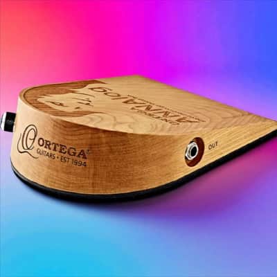 Ortega Analog Stomp Box â€“ Natural Wood Finish, Passive Percussion Effect Pedal for Guitarists & Solo Performers image 2