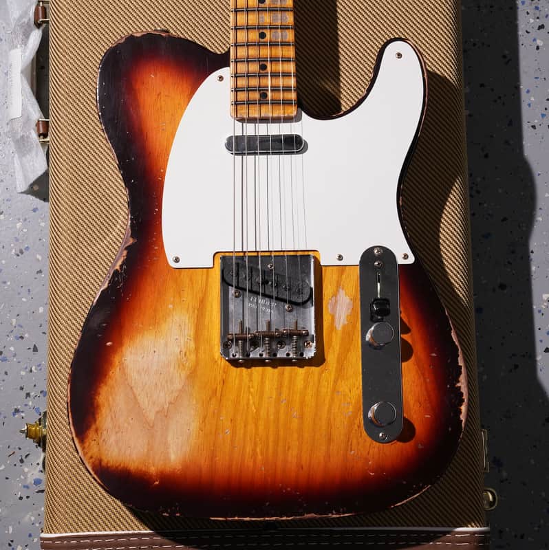 Fender Custom Shop 1958 telecaster LTD Heavy Relic Chocolate 3 Tonesunburst image 1
