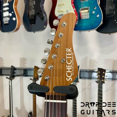 Schecter Custom Shop PT Wembley Studio Electric Guitar w/ Case-Sonic Blue Aged Nitro image 10