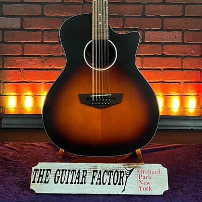 D'Angelico Premier Fulton LS 12-string Acoustic-electric Guitar - Aged Mahogany image 1