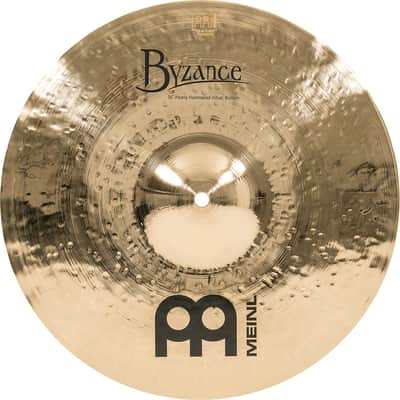 MEINL B14HHH-B Byzance Brilliant Heavy Hammered HiHat 14 Zoll brilliant image 8