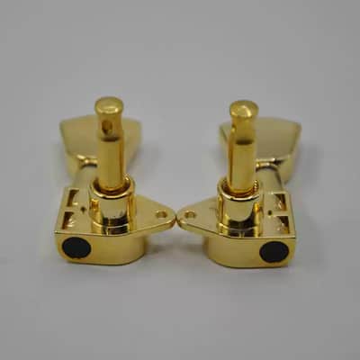 Electric guitar Acoustic Guitar Headstock Tuning Pegs - 6-String Gold image 2