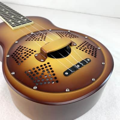 National Resophonic Triolian Concert Ukulele, 2020- RARE Headstock Shape image 14