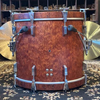 VINTAGE 1980's Sonor 17x20 Signature Horst Link Heavy Beech Shell Bass Drum in African Bubinga image 3