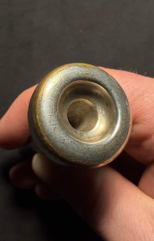 Immagine J.Parduba & Son New York - Trumpet Mouthpiece Double-Cup ⭐️4 1/2⭐️ 1940’s - Original silver-plating - 1