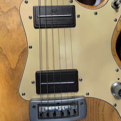 1982 Peavey T-15 - Natural, Ash Body, Nitrocellulose, Original Case, USA made, Short-Scale image 9