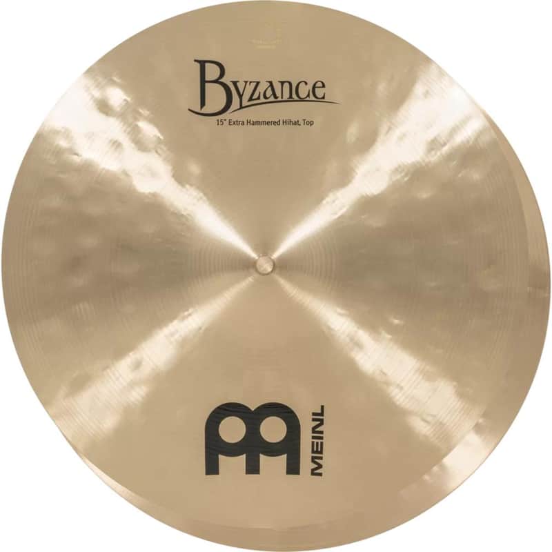 Meinl Byzance Traditional Extra Hammered Hi Hat Cymbals 15" image 1