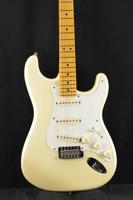 Mint Fender Lincoln Brewster Stratocaster Olympic Pearl Maple Fingerboard image 1