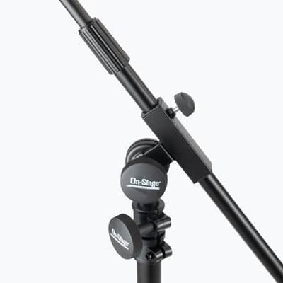 On-Stage SB96 Tripod Studio Mic Boom with 7" Mini Boom Extension and Casters image 4