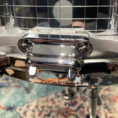 Eric Singer's KISS, David Frangioni Collection, Pearl 14x6.5" "Mirror Ball" Free Floater Snare Drum, Signed by all members of KISS! image 14