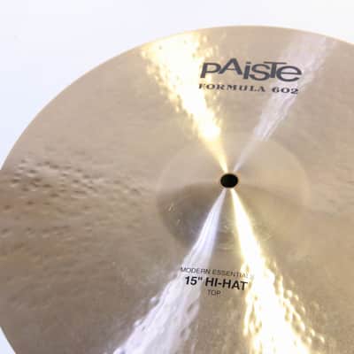 PAISTE FORMULA602 Modern Essentials Hi-Hat 15-inch 1052/1366 Paiste Hi-Hat Cymbal (06/12) image 5