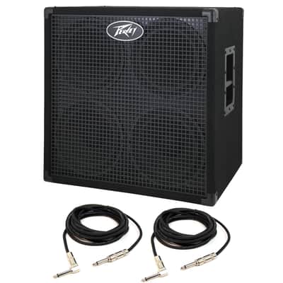 Peavey Headline 410 4x10 Bass Amp Cabinet with 15' Instrument Cables image 10