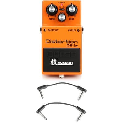 Boss DS-1W Waza Craft Distortion Pedal with 3 Patch Cables image 2