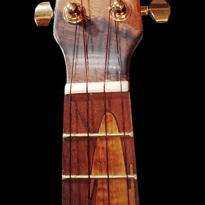 Solid Live Edge Koa Pineapple Concert Ukulele (SCJ - Jazz Hat # 145) image 9