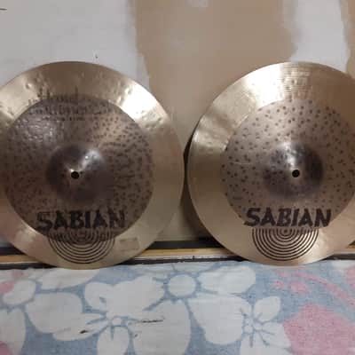 Sabian 14" HH Hand Hammered Duo Hi-Hat Cymbals (Pair) 2002 - 2003 - Natural image 1