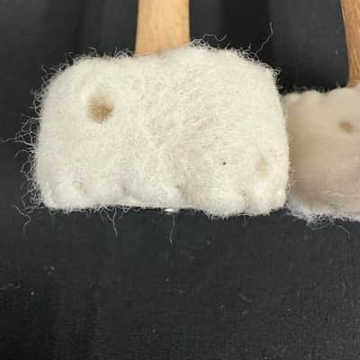 Vintage Ludwig 1960s No. 344 Double-Sided Marching Bass Drum Mallets-EXCELLENT image 13