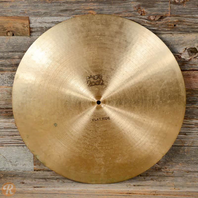 Paiste 20" 2002 "Black Label" Flatride Ride Cymbal 1971 - 1980 image 1