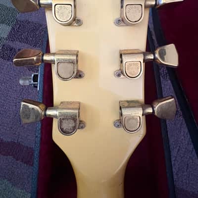 1977 Gibson Les Paul Custom Faded White/Cream w/case image 3