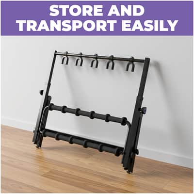 Liquid Stands Multi Guitar Stand Rack for 5 Guitars - Adjustable Floor Storage Guitar Rack image 4