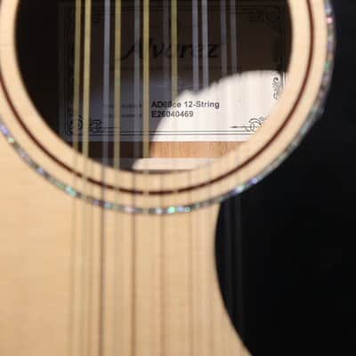 ALVAREZ AD60CE_12-STRING NATURAL ACOUSTIC ELECTRIC GUITAR image 5