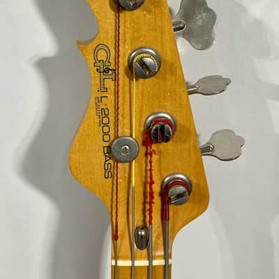 G&L L-2000 1984 USA Tobacco Sunburst Electric Bass Left Handed image 3