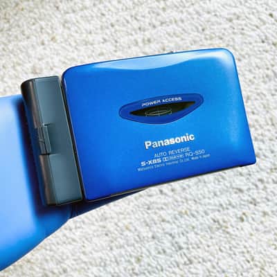 [RARE] PANASONIC S50 Walkman Cassette Player, NEAR MINT BLUE ! Working  ! image 4