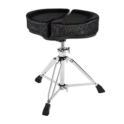 Ahead Spinal-G 3-Leg Saddle Drum Throne Black Sparkle image 1