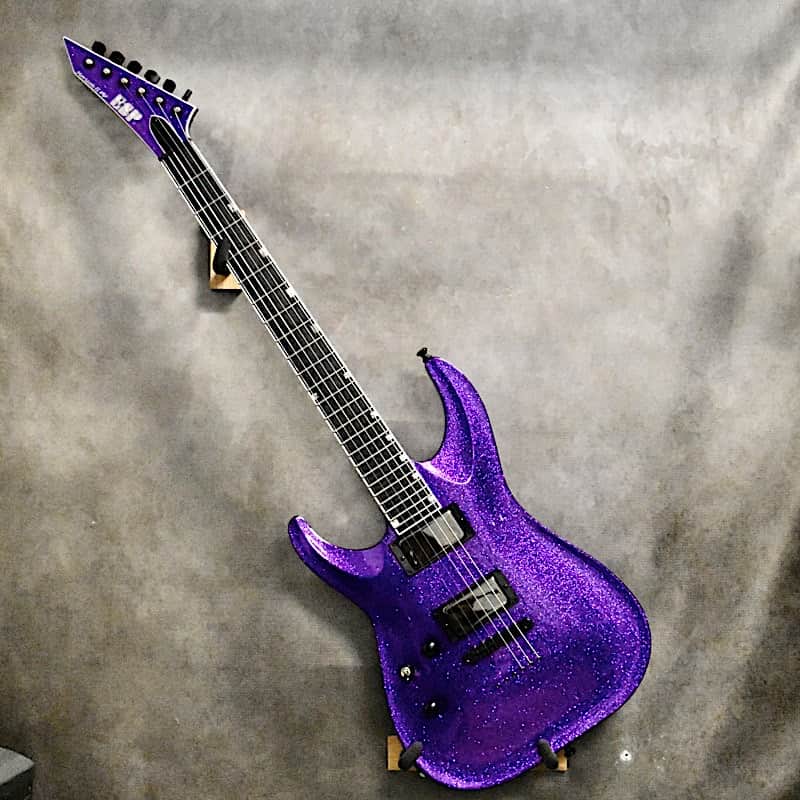 ESP Left Handed USA Custom Shop Horizon-II 2022 Purple Sparkle
