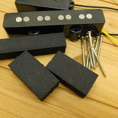 Quarter Pound Alnico 5 PJ Bass Neck and Bridge Pickup Set image 5