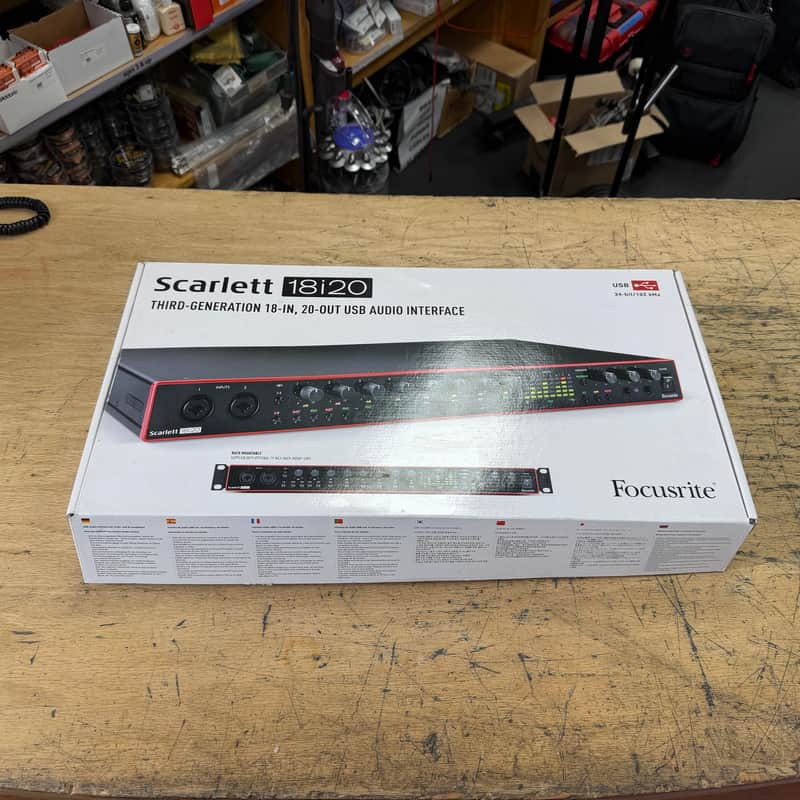 Focusrite Scarlett 18i20 3rd Gen USB Audio Interface with Original Box and Rack Ears image 1