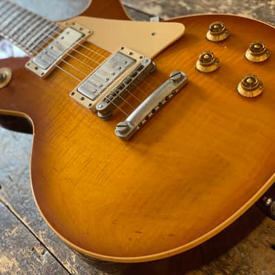 Gibson 2003 Les Paul Standard Subtle Honeyburst Flametop w/ OHSC Non-Chambered w/ Grovers image 9