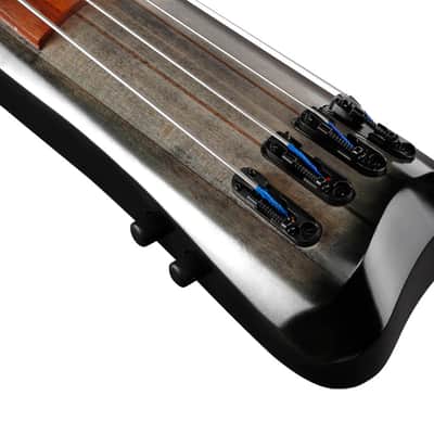 Ibanez UB Upright 4 String Bass w/Bag - Black Ice Burst Low Gloss (UB804BUL) image 15