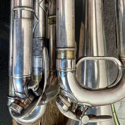 Frank Holton "New Proportion" Cornet — Serial #6646 — Chicago, c.1903–05 — Silver Plate — Collector-Player — Original Case, Extra Slides & Two Period Holton Mouthpieces image 18