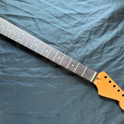 BMC Guitar Neck Strat® Stratocaster® 22 Fret Roasted Maple With Rosewood Fingerboard Nitro Lacquer Rounded Fret Ends 2026 - 9.5 Radius   [SN100] image 1