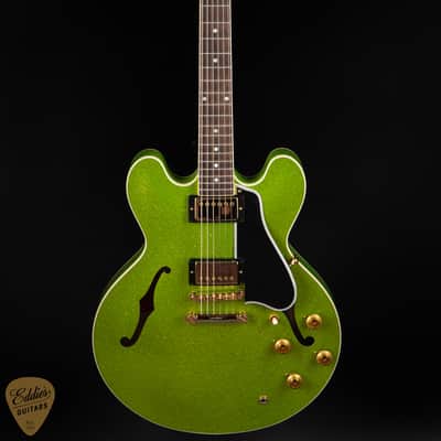 2024 - Gibson Custom Shop Made 2 Measure 1959 ES-335 Reissue Gloss Geko Green Sparkle 8.4 #A940225 image 3