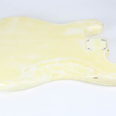 1976-1977 Vintage Fender Precision Bass Olympic White/Blonde ~Refin~ 4-Bolt BODY PBass 1970s USA image 14