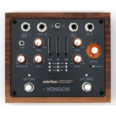 New Vongon Solarfaze Multi-Band Saturation & Detuning Guitar Effects Pedal