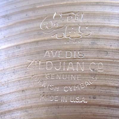 13" Zildjian A Hi-Hat Cymbal - Vintage 1960s image 4