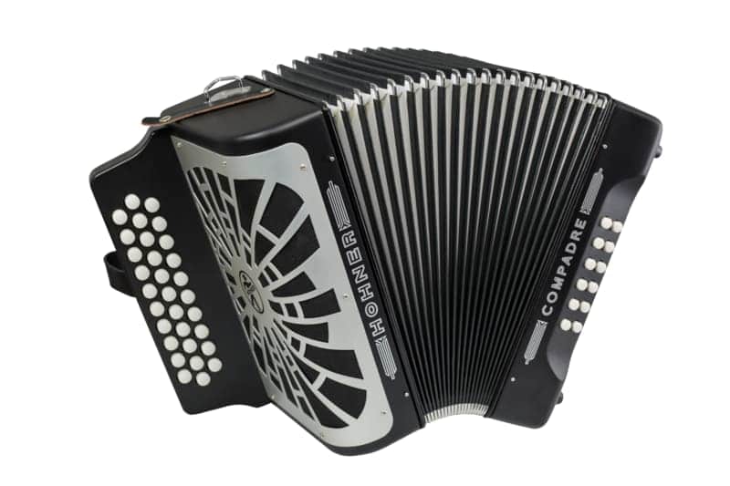 Hohner Compadre Diatonic Accordion - Keys of G/C/F -Black-NEW image 1