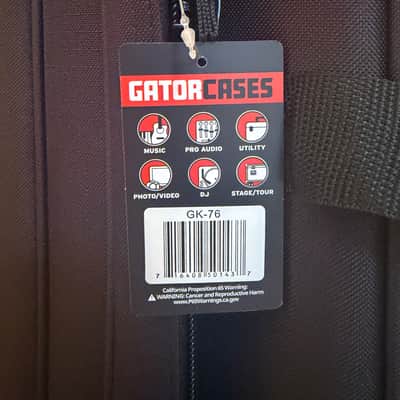 Gator GK-76 Semi-Rigid Lightweight 76-Key Keyboard Case 2010s - Black image 4