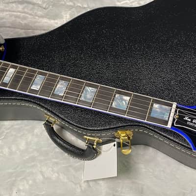 Immagine NEW! Gibson Dealer Select Custom Shop Les Paul Custom Blue Widow AAA Figured Flame Top - Authorized Dealer - 10.25lbs - G07682 - 5