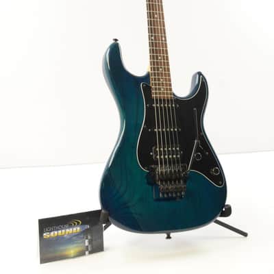 Valley Arts California Pro Electric Guitar - Trans Green w/ Gig Bag - USA image 3