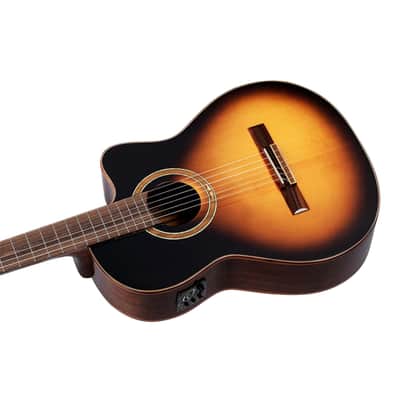 Ortega RCE158SN-TSB Slim Neck Tobacco Sunburst - 4/4 classical guitar image 7