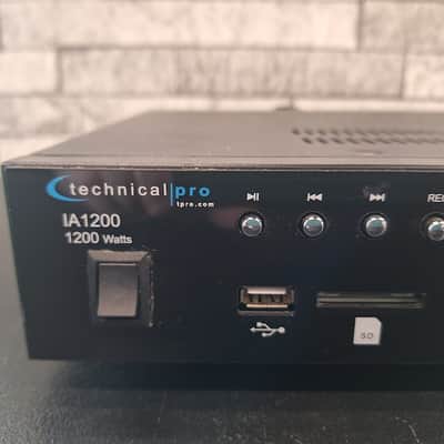 Technical Pro IA1200 Integrated 1200 Watt Amplifier with USB & SD Card Inputs image 2