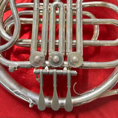 C.G. Conn 14D Student Model Single French Horn 2010s - Clear-Lacquered Brass image 2