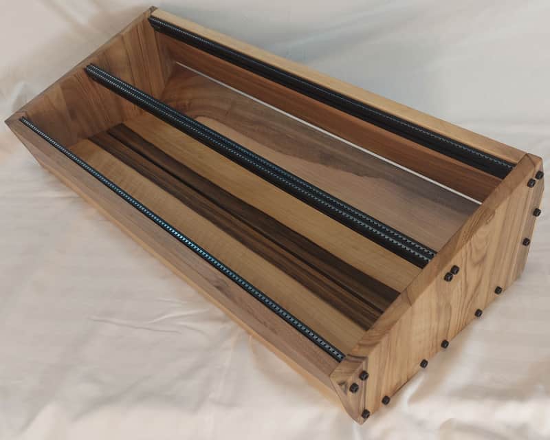 6U / 126hp Eurorack case EVA • Rails + Threaded Strips / Walnut / Unpowered image 1