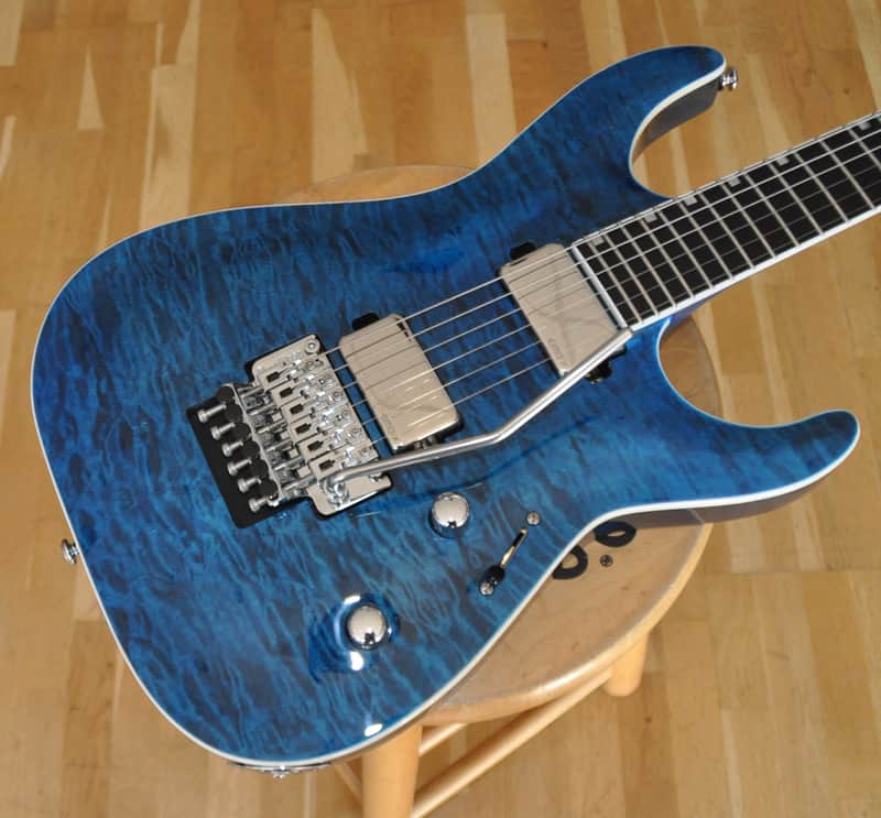 ESP LTD MH-1000QM BLKOC Black Ocean / MH1000 Deluxe Series / Made In Korea / EMG X Upgraded / MH-1000 QM / W24060910 image 1
