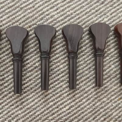 6 Pcs Pegs for Flemenco Guitar In Romantic Model in Rosewood image 1