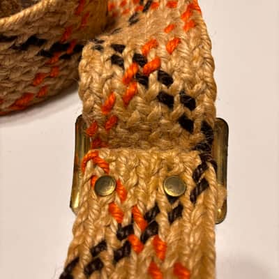 ACE style strap hemp burlap 1960's vintage image 5